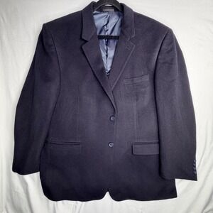 Chereskin Blazer 46R Navy Blue Wool Silk Cashmere Sport Coat Cary
